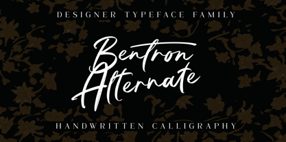 Bentron Calligraphic Font Poster 7