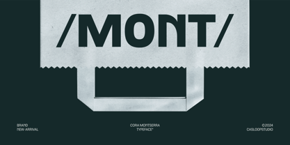 Cora Montserra Font Poster 8