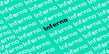 Inferno Family Font Poster 4