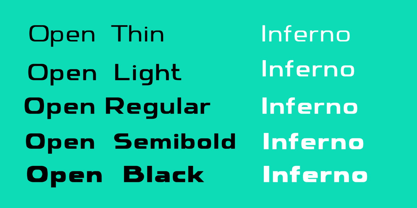 Inferno Family Font Poster 3