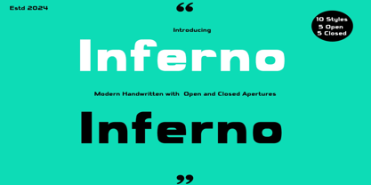 Inferno Family Font Poster 1