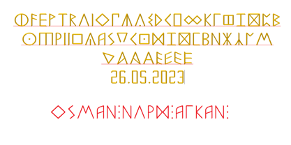 Ongunkan South Picene Font Poster 1