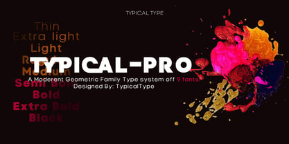 Typical Pro Font Poster 12
