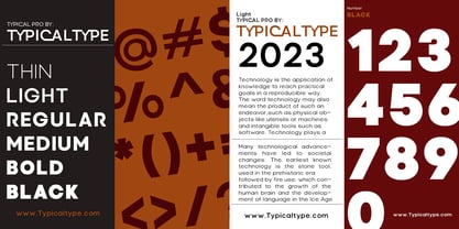 Typical Pro Font Poster 7