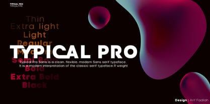 Typical Pro Font Poster 1