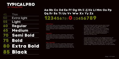 Typical Pro Font Poster 2