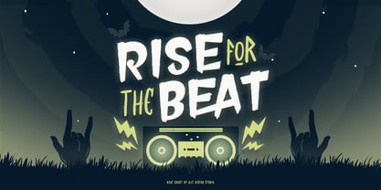 Beat Ghost Font Poster 2