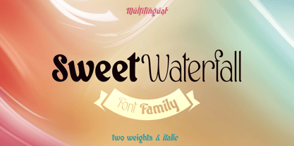 Sweet Waterfall Font Poster 1