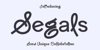 Segals Font Poster 1