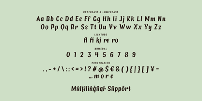 Aginare Font Poster 9