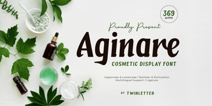 Aginare Font Poster 1