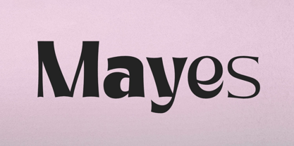 Mayes Font Poster 1