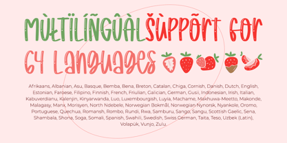 Strawberry Junkies Font Poster 10