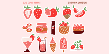 Strawberry Junkies Font Poster 8