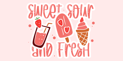 Strawberry Junkies Font Poster 4