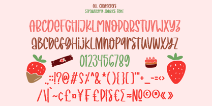 Strawberry Junkies Font Poster 9