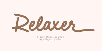 Relaxer Font Poster 1