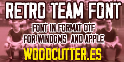 Retro Team Font Poster 5