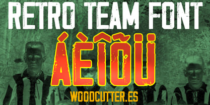 Retro Team Font Poster 4