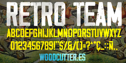 Retro Team Font Poster 3