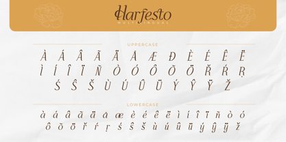 Harfesto Font Poster 10