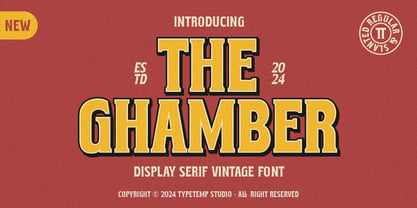 The Ghamber Italic Font Poster 2
