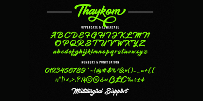 Thaykom Font Poster 5