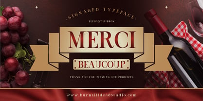 Elegant ribbon Font Poster 12