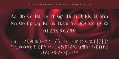 Elegant ribbon Font Poster 6