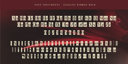 Elegant ribbon Font Poster 8