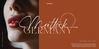 Mattock Germany Script Font Poster 1