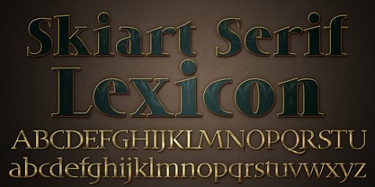 DT Skiart Lexiconic Font Poster 9