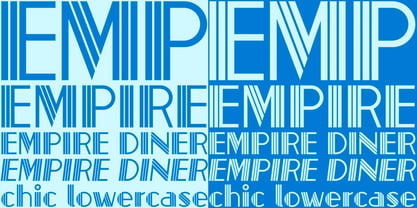 Empire Diner Font Poster 8