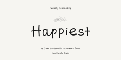Happiest Handwritten Font Poster 1