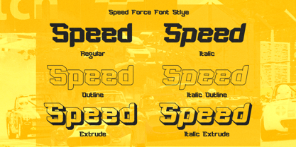 Speed Force Font Poster 8