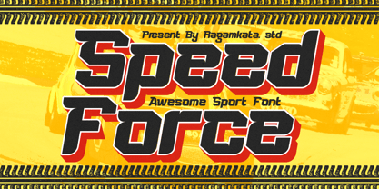 Speed Force Font Poster 1