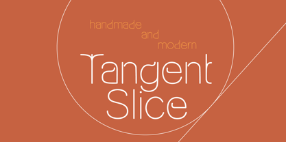Tangent Slice Font Poster 1