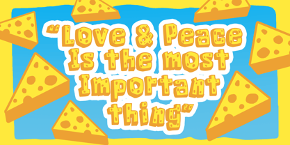 Cheese Lover Font Poster 2
