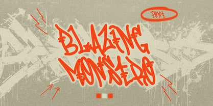 Blazing Monstro Font Poster 1