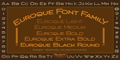 Euroque Font Poster 1