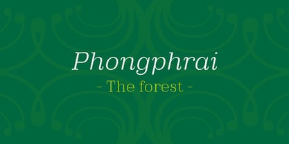 Phongphrai Font Poster 2