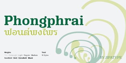 Phongphrai Font Poster 1