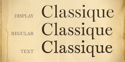 Classique Font Poster 5