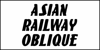 Asian Railway JNL Font Poster 4