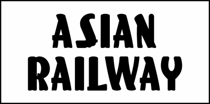 Asian Railway JNL Font Poster 2