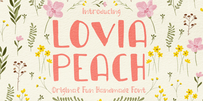 Lovia Peach Font Poster 1