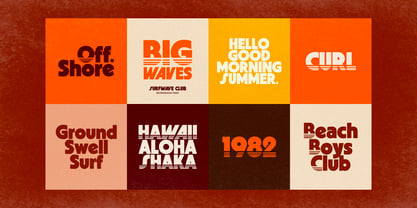 Surfwave Club Font Poster 5