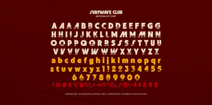 Surfwave Club Font Poster 6