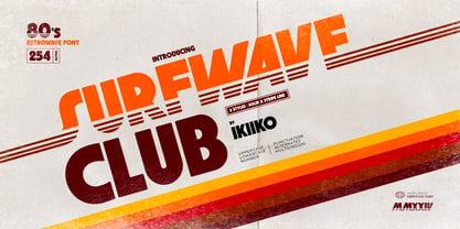 Surfwave Club Font Poster 1