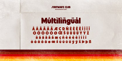 Surfwave Club Font Poster 7